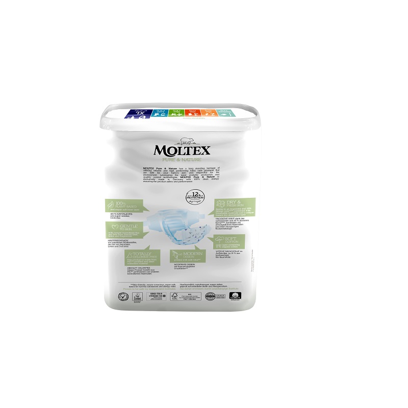 Scutece Eco XL Nr. 6, 16- 30 kg, 21 bucati, Moltex